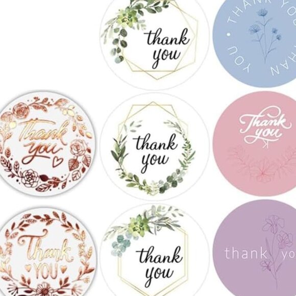 Thank You Stickers💜3000 Sticker Bundle - 6 Rolls - Small  Business - Picture 8 of 10